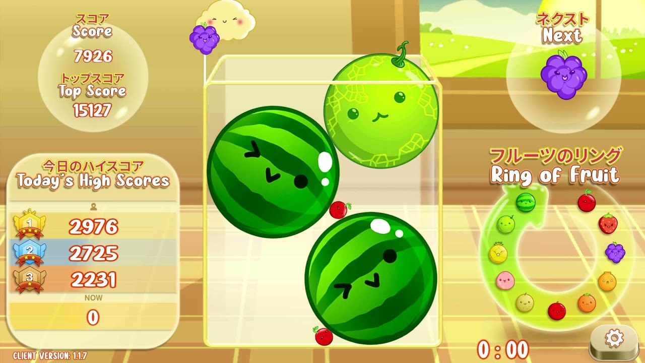 【スイカゲーム】😱🍉🍉😱 ダブルスイカ達成！#640