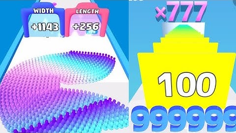 2048 | Number Master Run and Merge Lv.2009 vs Canvas Run Lv.696 all levels gameplay #ballgamezone