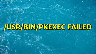 Celebrity Ubuntu: /usr/bin/pkexec failed Profile