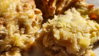 Bacon, onion & cheese scones