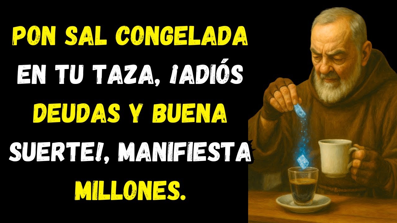 Pon SAL CONGELADA en tu TAZA y JAMÁS volverás a tener DEUDAS ni MALA SUERTE | Padre Pío