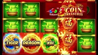 Jili 3 Coin Treasures Slot Game Buy Bonus, 3 Coins Activated, Super Wins screenshot 4