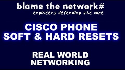 Ways to Reset a Cisco IP Phone