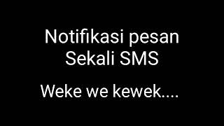 NOTIFIKASI PESAN SEKALI SMS LUCU !!!