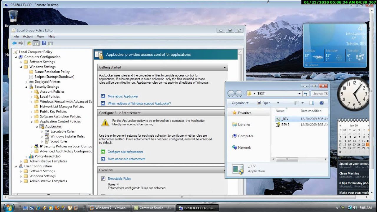 AppLocker Policy in Windows 7 , Language : Farsi - YouTube