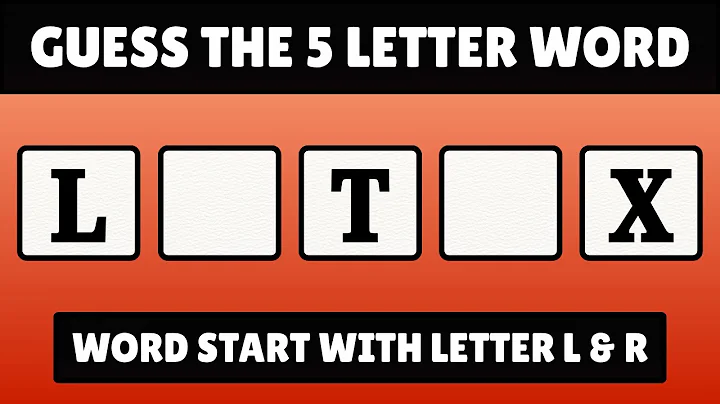 Word Challenge: Guess the 5-Letter Word Without Vowels - Start with L and R | Quiz World Sunita