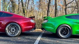 Ess G3R Supercharged coyote mustang vs Hellion TwinTurbo coyote mustang!!