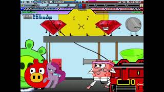 Mugen Fight - Karate Spongebob, Pinkamena, & Minion Pig Vs. Spongebob, Thamos, & King Pig