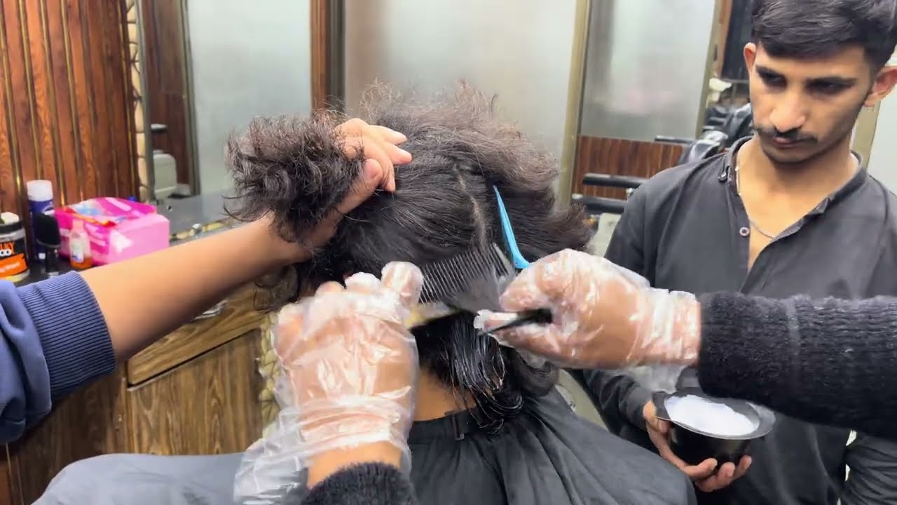 Keratin hair ￼treatment before and after transformation video @paksalon 