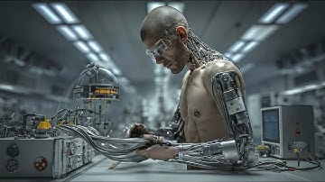 AI Cyborgs and Futuristic Scenes
