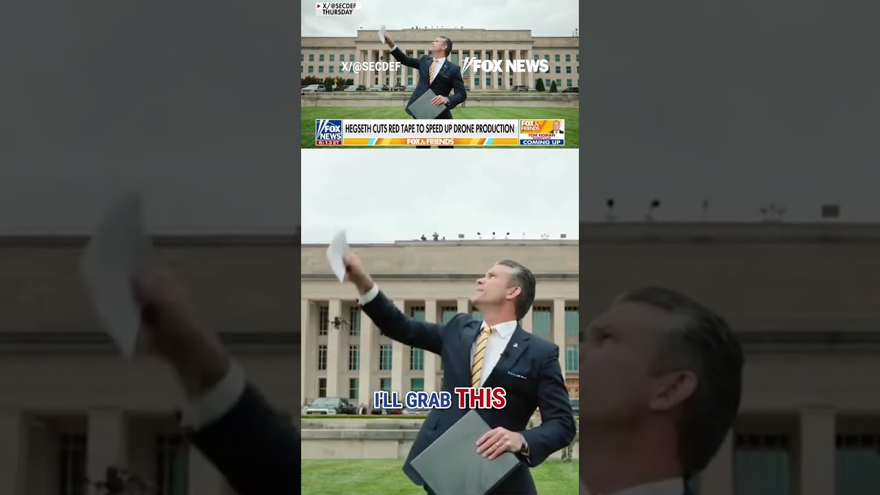 WATCH Hegseth Unleashes Military Drone Production With Order To Remove Red Tape Shorts