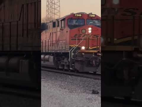 BNSF 7248 rollin 70mph notch 8! Please subscribe 🛤️