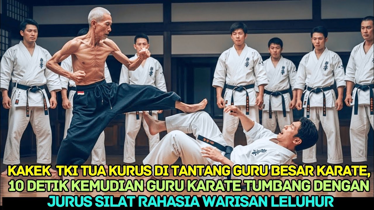 “Lawan aku disini kakek tua” Kakek TKI lusuh di tantang guru besar karate, endingnya bikin merinding