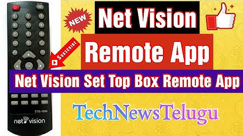 Net Vision Remote Control || Net Vision Set Top Box Remote App || Net Vision Remote App