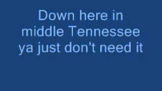 Kickin it in Tennessee with lyrics chords