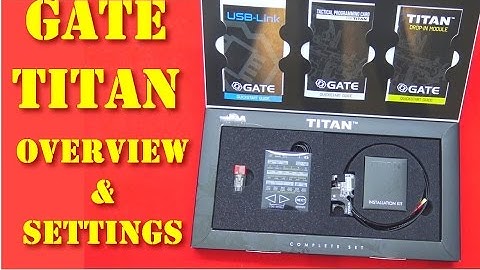 Airsoft - MOSFET GATE Titan - Overview and Settings [ENG sub]