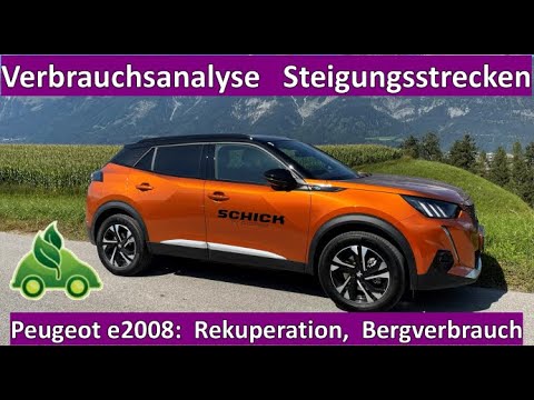 ⁣Peugeot e2008 Bergverbrauchs- und Rekuperationstest. Oh là là....