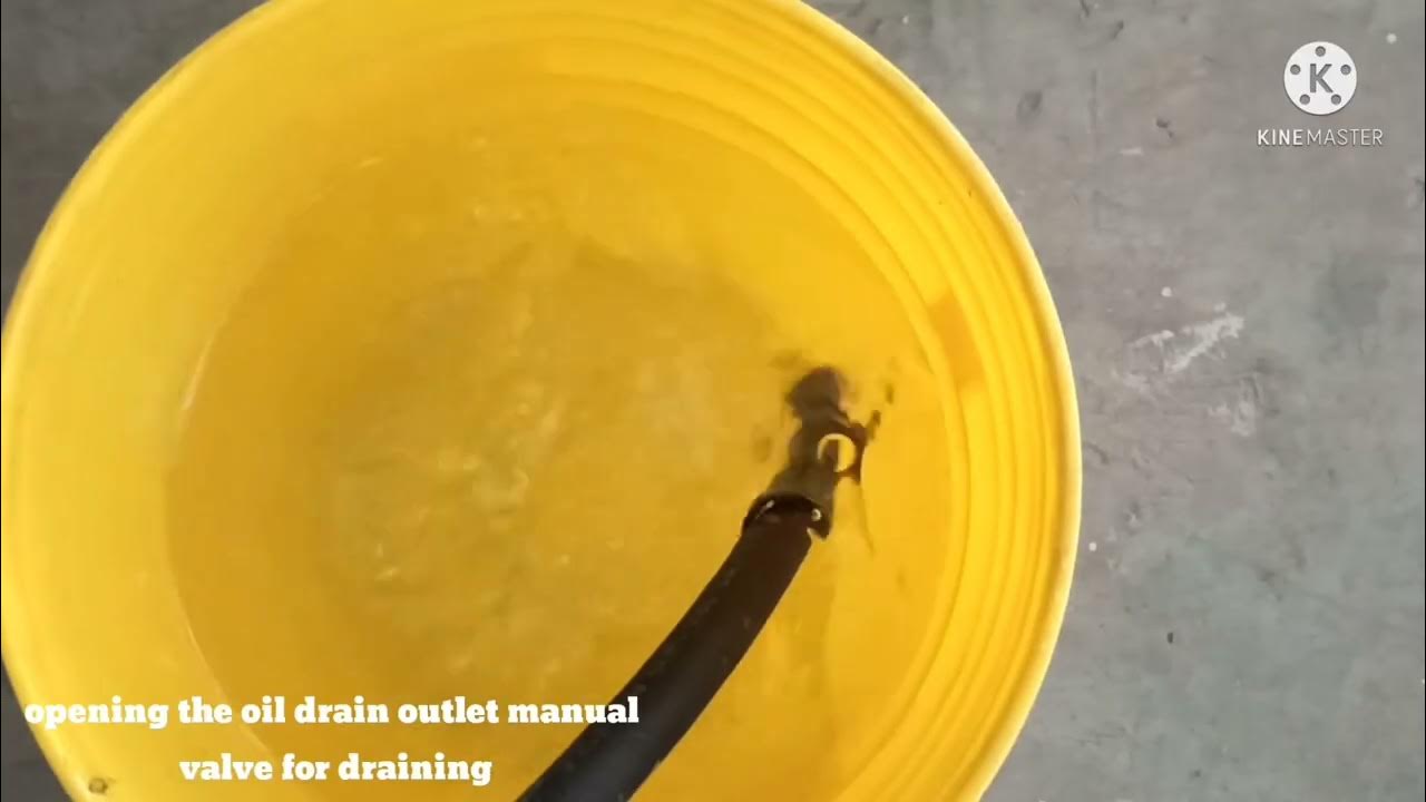 Refrigeration PLant oil draining prosses with safety precautions