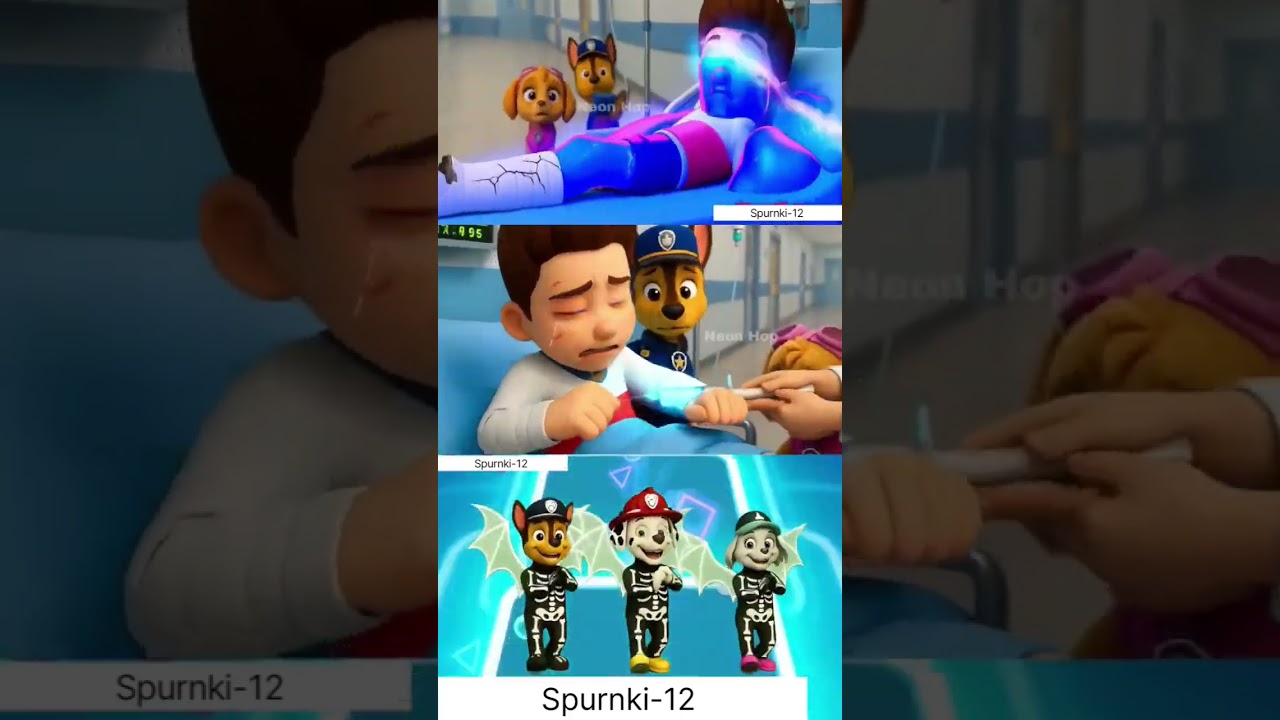 Paw Patrol Scary Chase vs Ryder vs Marshall Fun X Dance Cover | Tiles Hop ep 197 