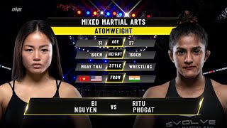 Bi Nguyen vs. Ritu Phogat | ONE Championship Full Fight