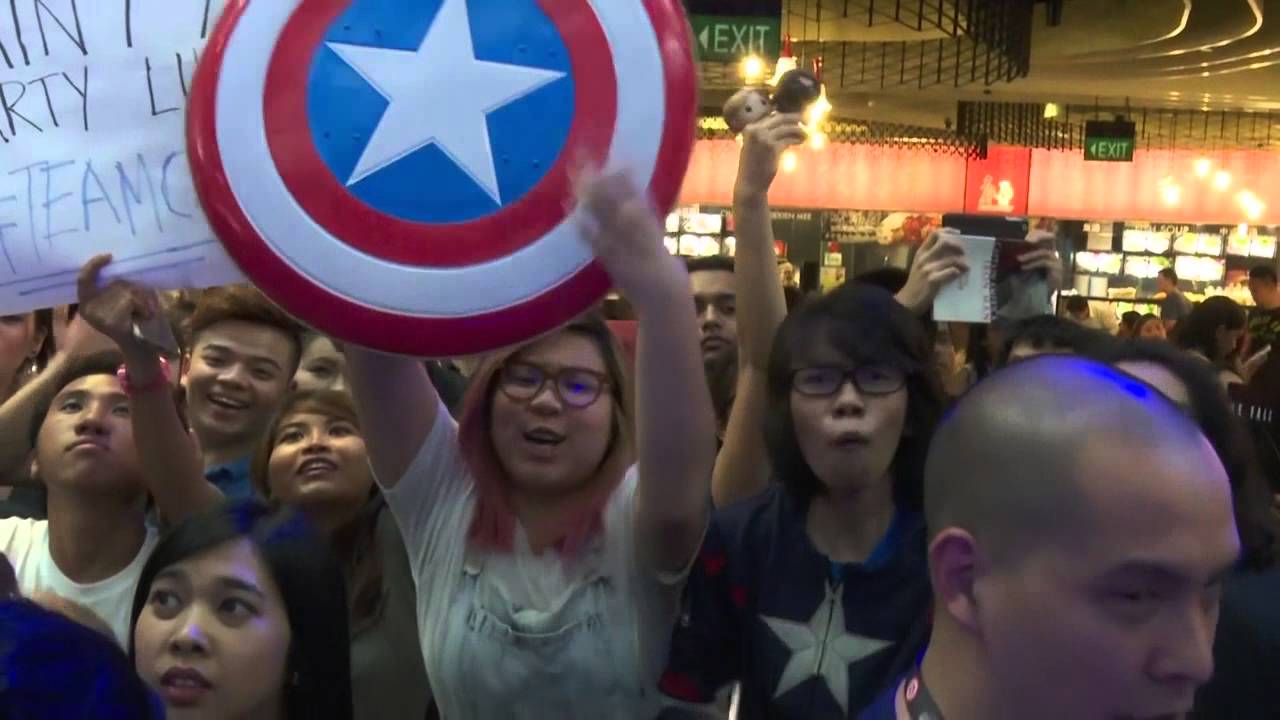 Captain America: Civil War: Singapore Red Carpet Movie Premiere - Team Cap | ScreenSlam
