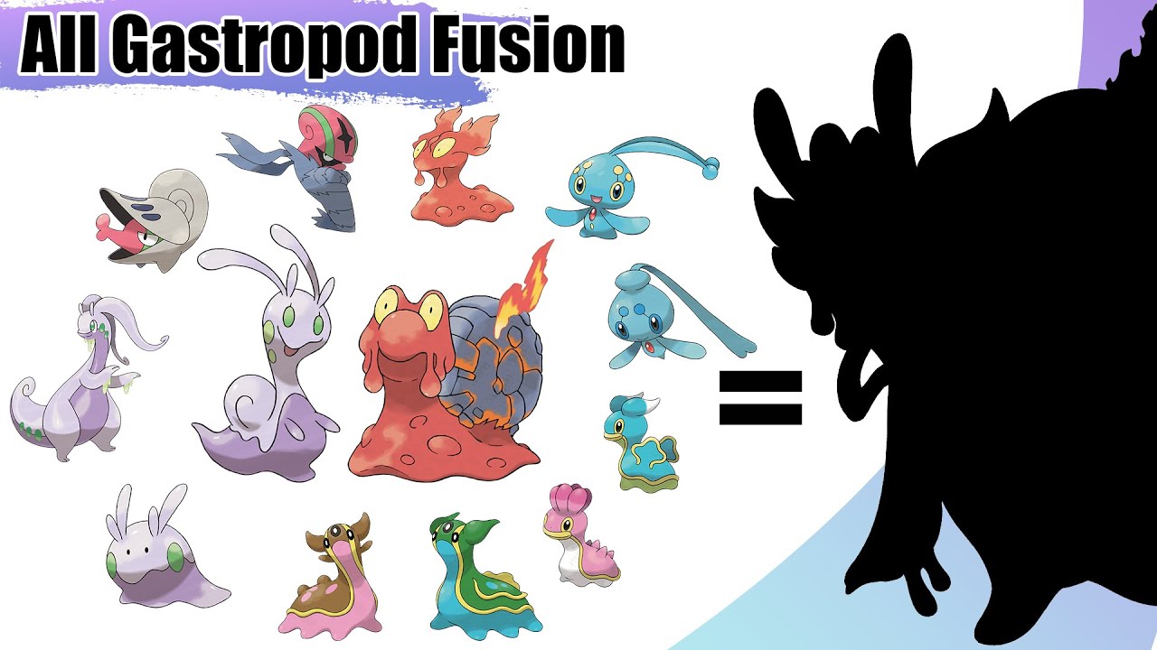 All Slugs and Snails Pokémon Fusion (Gen 1 Gen 8) YouTube