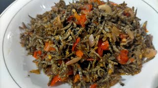 TUMIS PEDAS IKAN  PENJA KERING (pedas asin gurih mantap!)