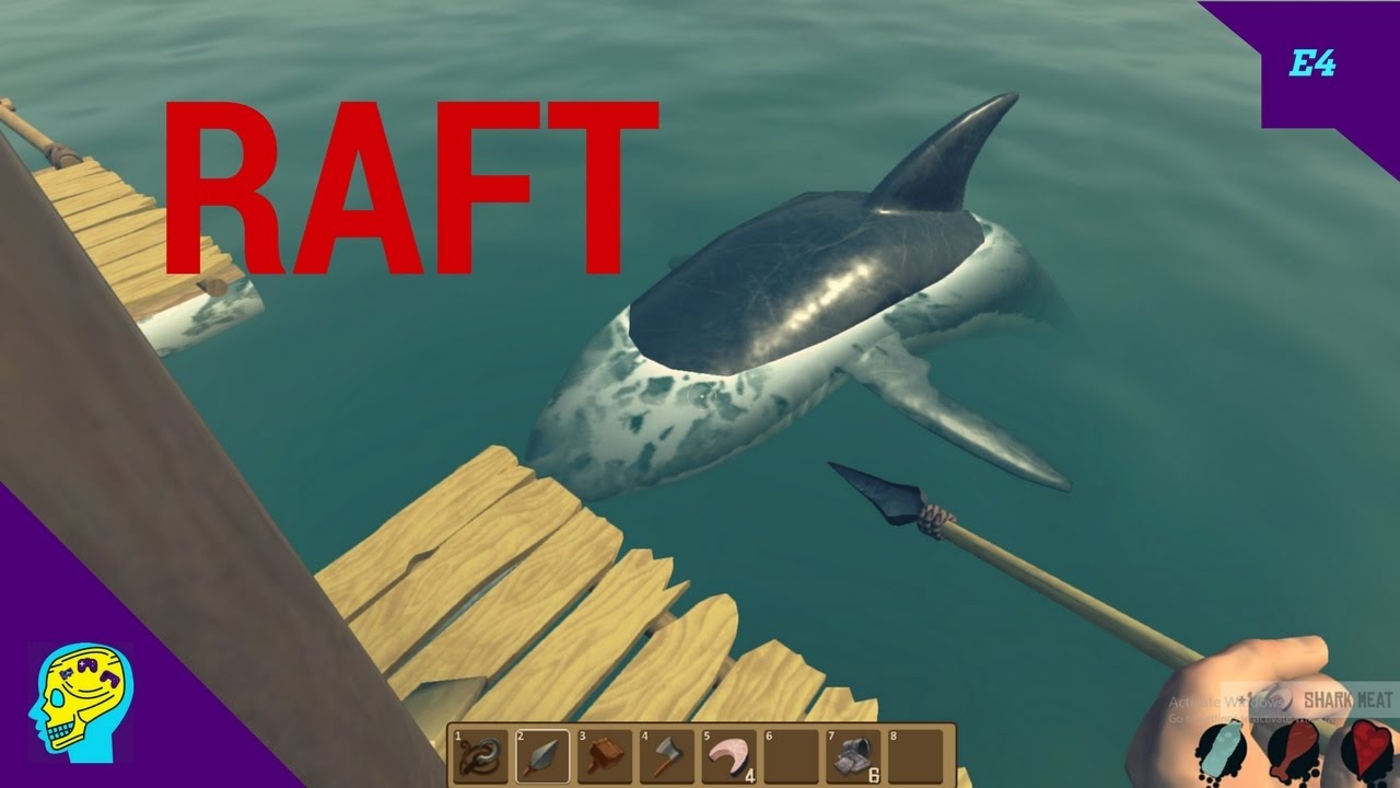 New Survival Game - Raft: E4- Upstairs Built / So Much Rope - YouTube