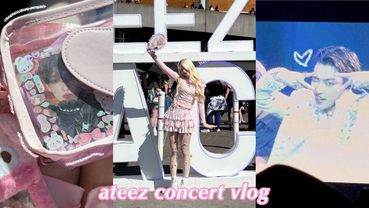 atiny vlog ⌛️ateez tacoma concert vlog
