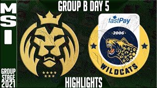 MAD vs IW Highlights | MSI 2021 Day 5 Group B | MAD Lions vs Fastpay Wildcats