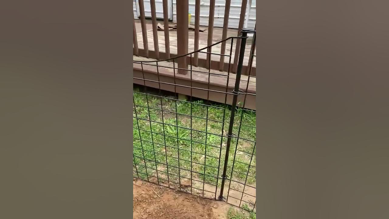 Zippity NoDig 3.25 ft H x 4 ft W Fence with Black Aluminum Walkthru Gate Kit YouTube