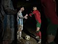شاهد عندما ضرب كرستيانو رونالدو ميسي بكأس العالم في مكان مهجور 