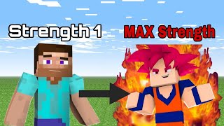 Easy to get strength with level 255 #minecraft #shorts #amazing