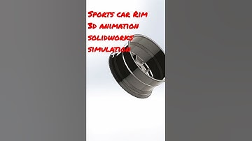 sports car 🏎 rim solidworks animation malayalam short #digitalmalayalam #3d #autodesk #animation