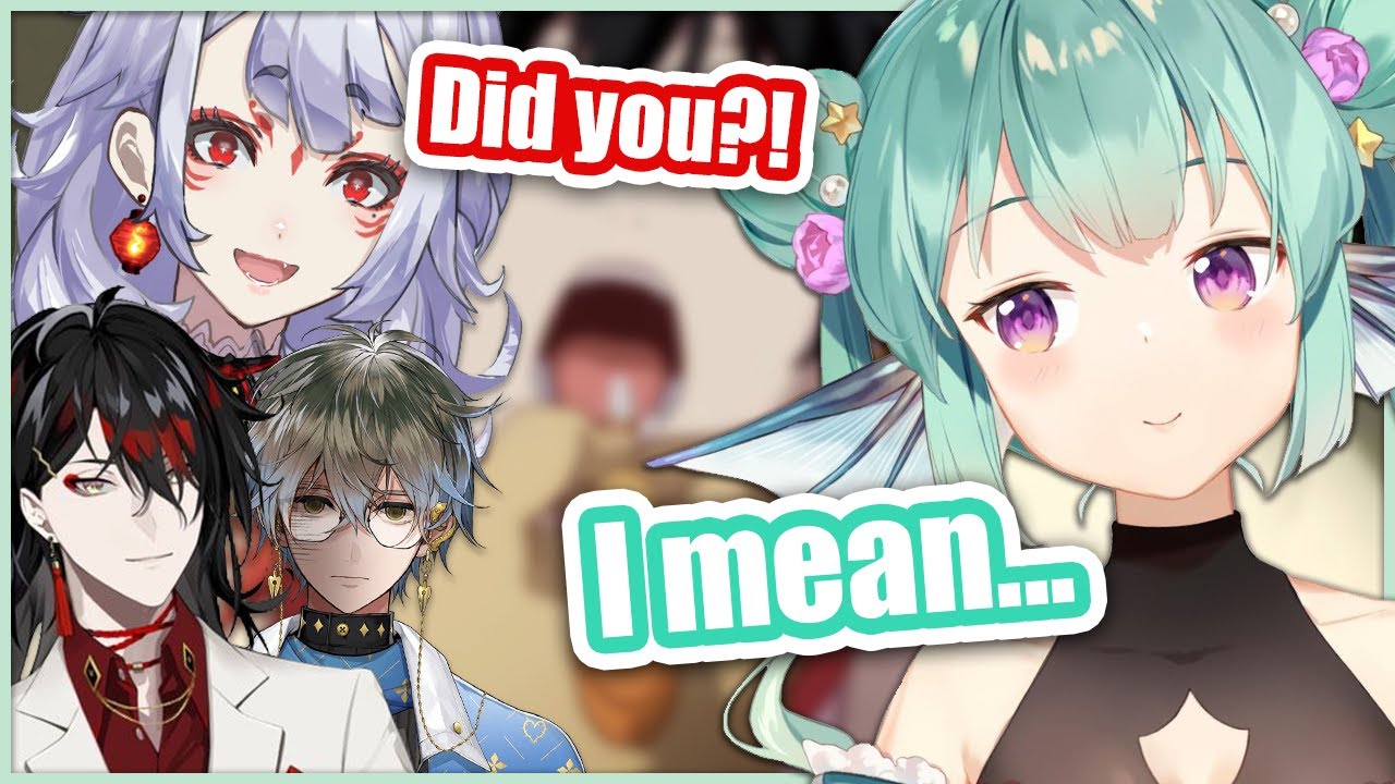 Finana brushed Pomu's teeth on their offline collab?