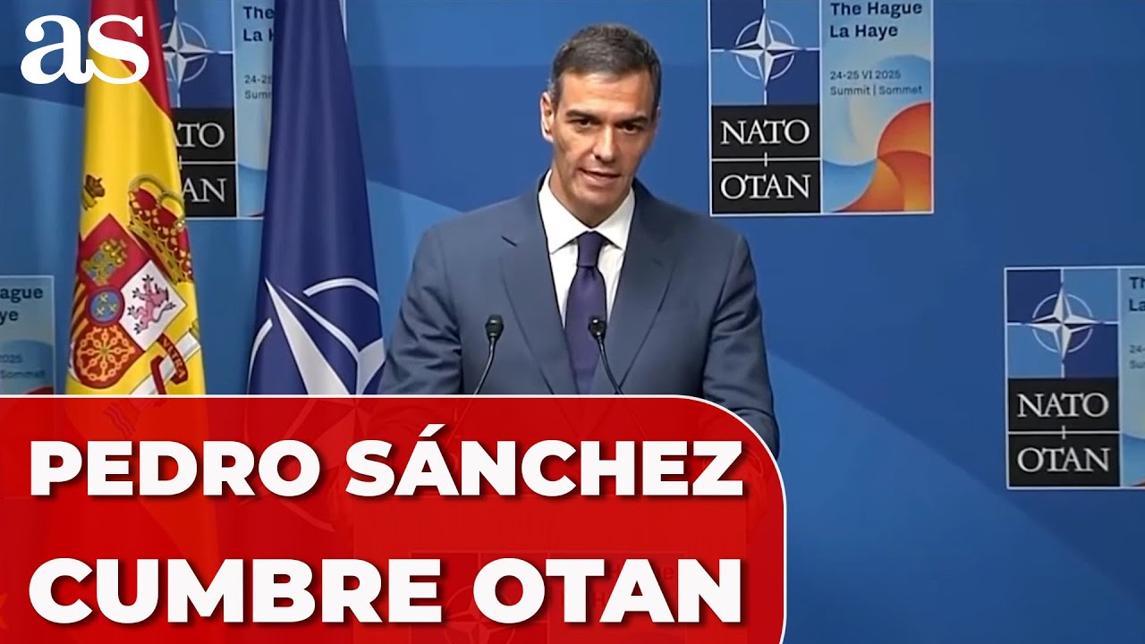 PEDRO SÁNCHEZ, RUEDA DE PRENSA completa hoy en la CUMBRE de la OTAN ...