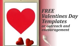 FREE Valentines Templates and files from Effective Church Communications