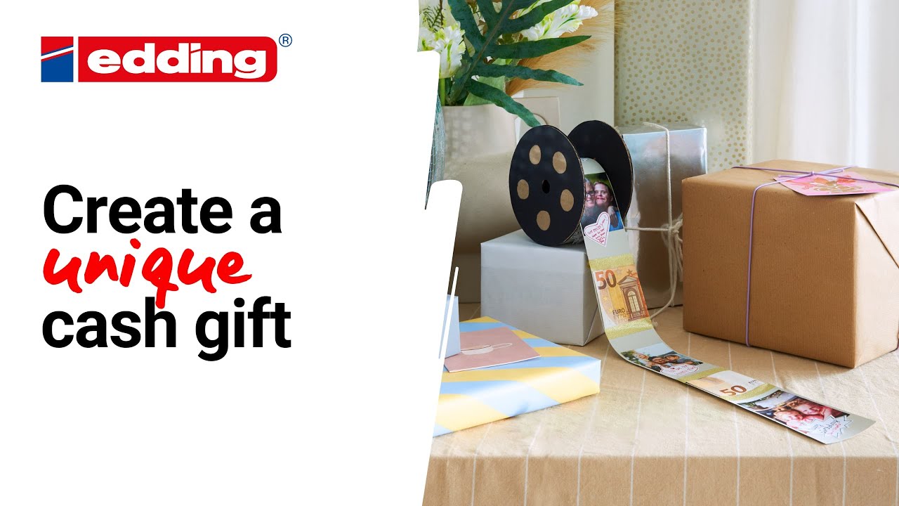 Film reel money gift idea