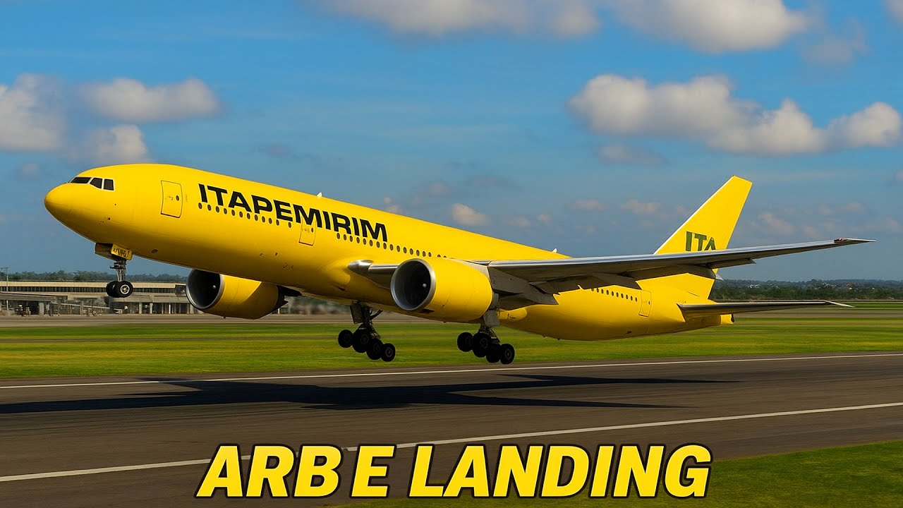 Very Dangerous Pilot Control! Boeing 777-200 Landing at Hamburg Airport 😱✈️