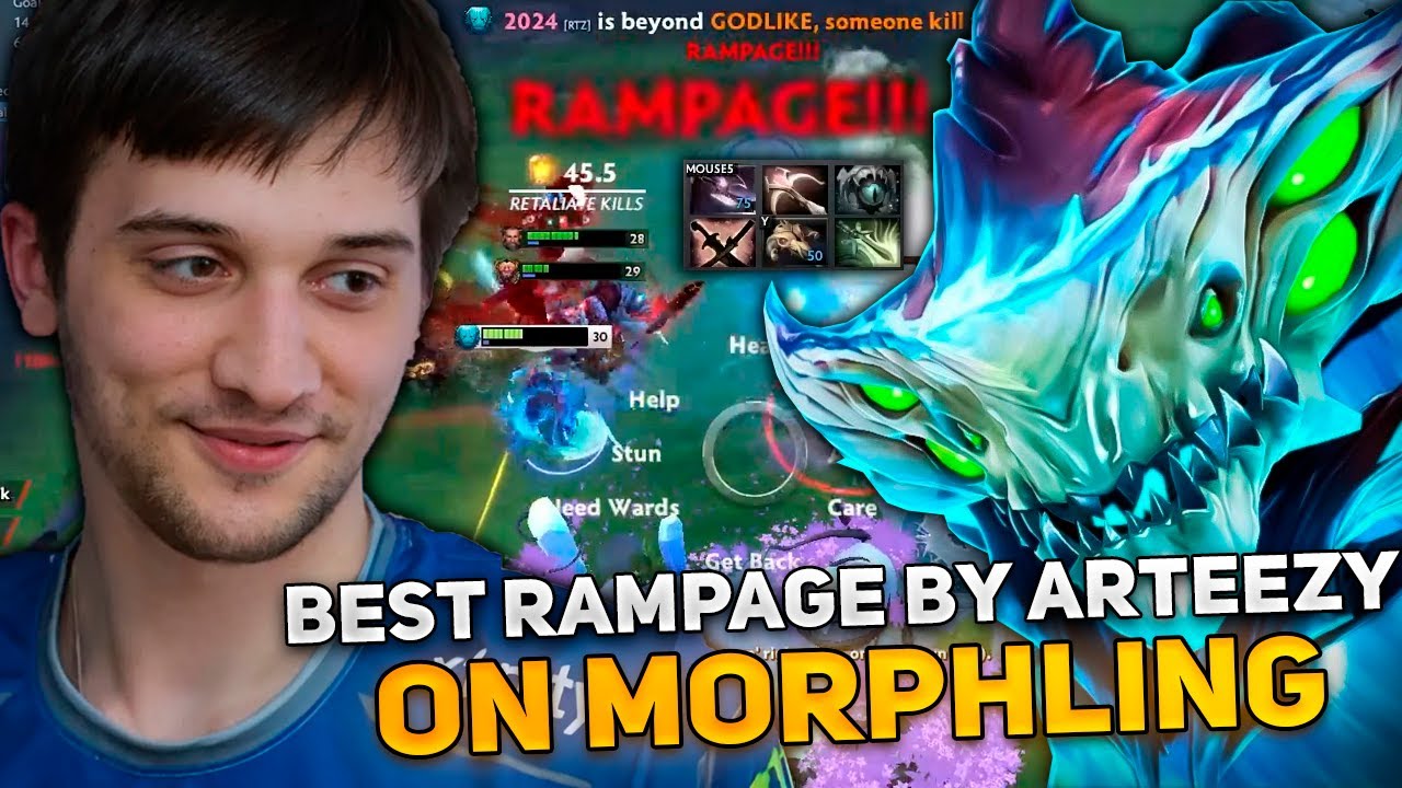 BEST RAMPAGE by Arteezy on MORPHLING in HIGH MMR!