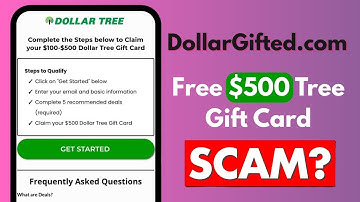 DollarGifted.com Review - "Free $500 Tree Gift Card" Scam