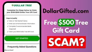 DollarGifted.com Review - "Free $500 Tree Gift Card" Scam