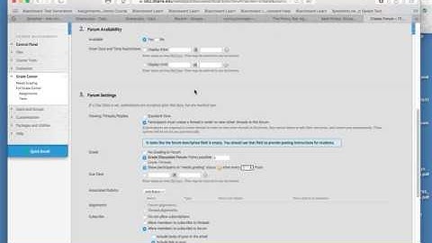 How to create a Bb 9.1 Discussion Board Post?