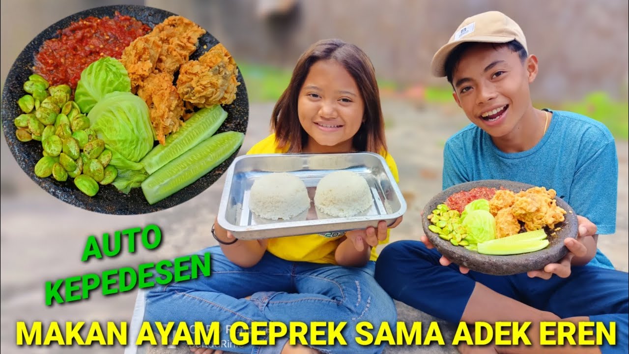 MUKBANG AYAM GEPREK PULANG SEKOLAH SAMA MAS AGAM