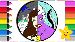 THE LITTLE MERMAID COLORING PAGES! URSULA 😈🧜