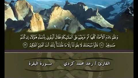 01 - سورة البقرة الجزء 1 - القارئ رعد محمد الكردي