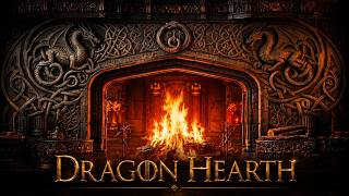 Cozy Medieval Fireplace in an Ancient Dragon Keep 🔥 Fantasy Hearth Ambience for Sleep (8H 4K) screenshot 4