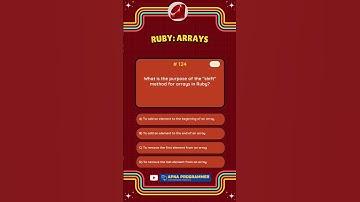 Quiz 124: Master Ruby Programming in 30 Seconds! #quiz #ruby #shorts #codingfacts