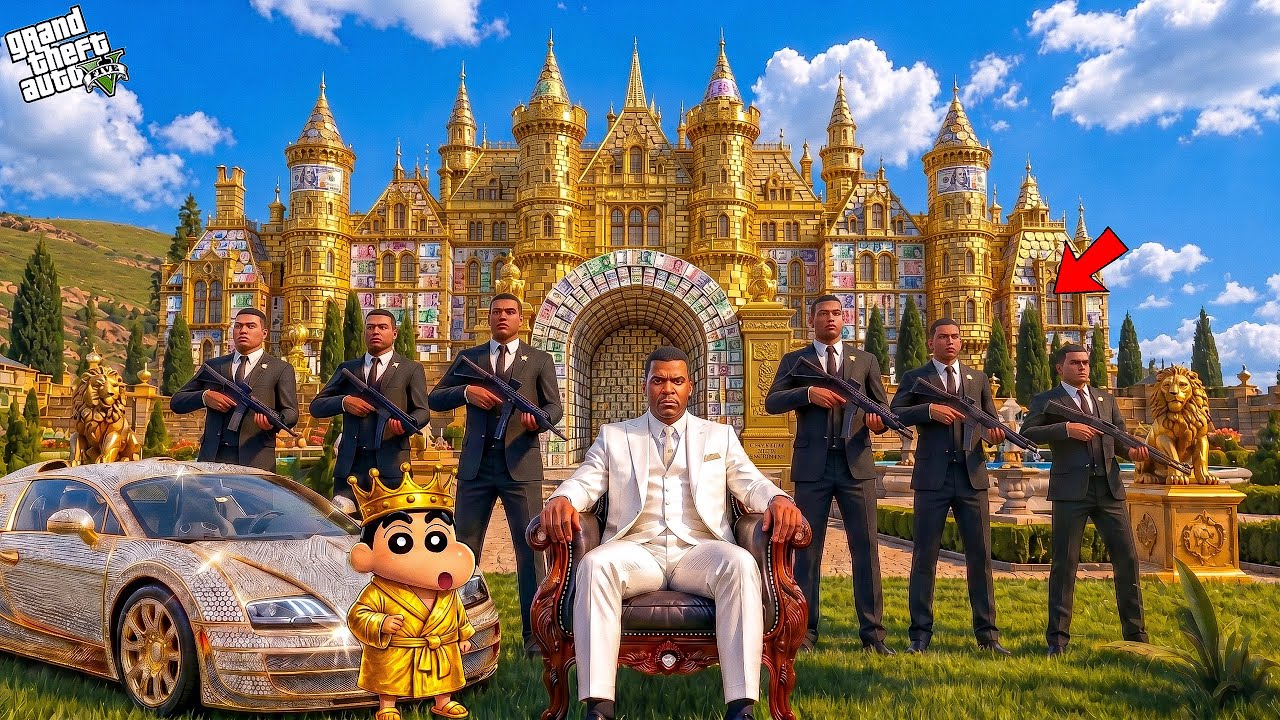 GTA V : Franklin And Shinchan Become GOLDEN BILLIONAIRE In GTA 5 Telugu |#gta5