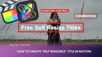 Create Self Resize Text animation in Apple Motion + Free Fcpx template